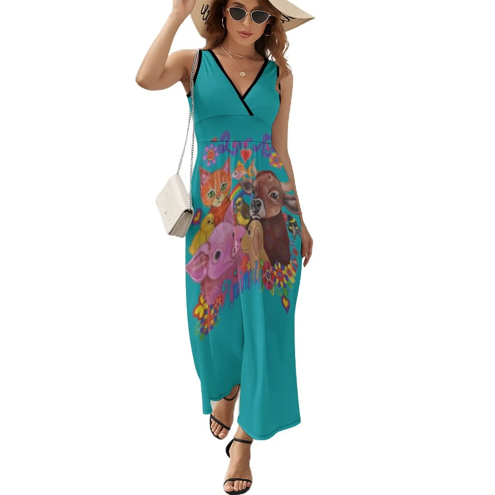 

Love all Animals Sleeveless Dress beach dress cocktail dresses