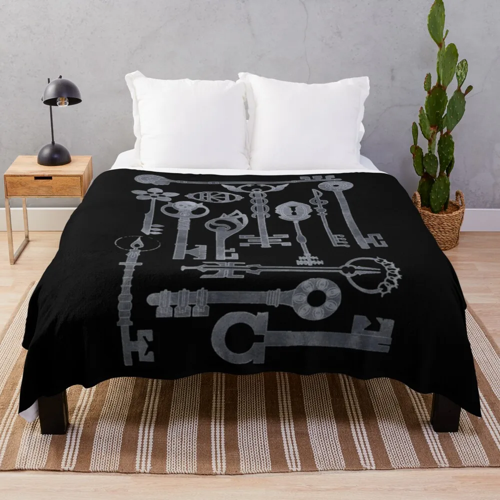 

Key House Keys Throw Blanket wednesday Moving Blanket