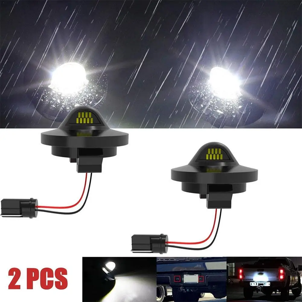 2Pcs Led Gruppo Luci Targa Per Ford F150 F250 F350 Bronco Ranger Explorer Lampada Targa Impermeabile Fanale Posteriore