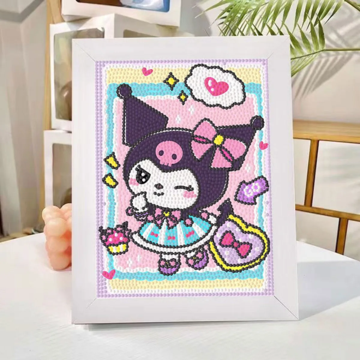 サンリオ-ハローキティ漫画ダイヤモンドペインティングセット、DIY