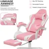 Gaming Chair, with Headrest & Lumbar Support Ergonomic Computer Racing Chair with Footrest, Adjustable Hight, Computer Chair 3