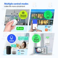 Diese Wifi Rf Smart Home Tuya Light Switch Smart Life 16A AC Relay Receiver No Battery Needed Self Powered Wall Panels Switch - Image 4
