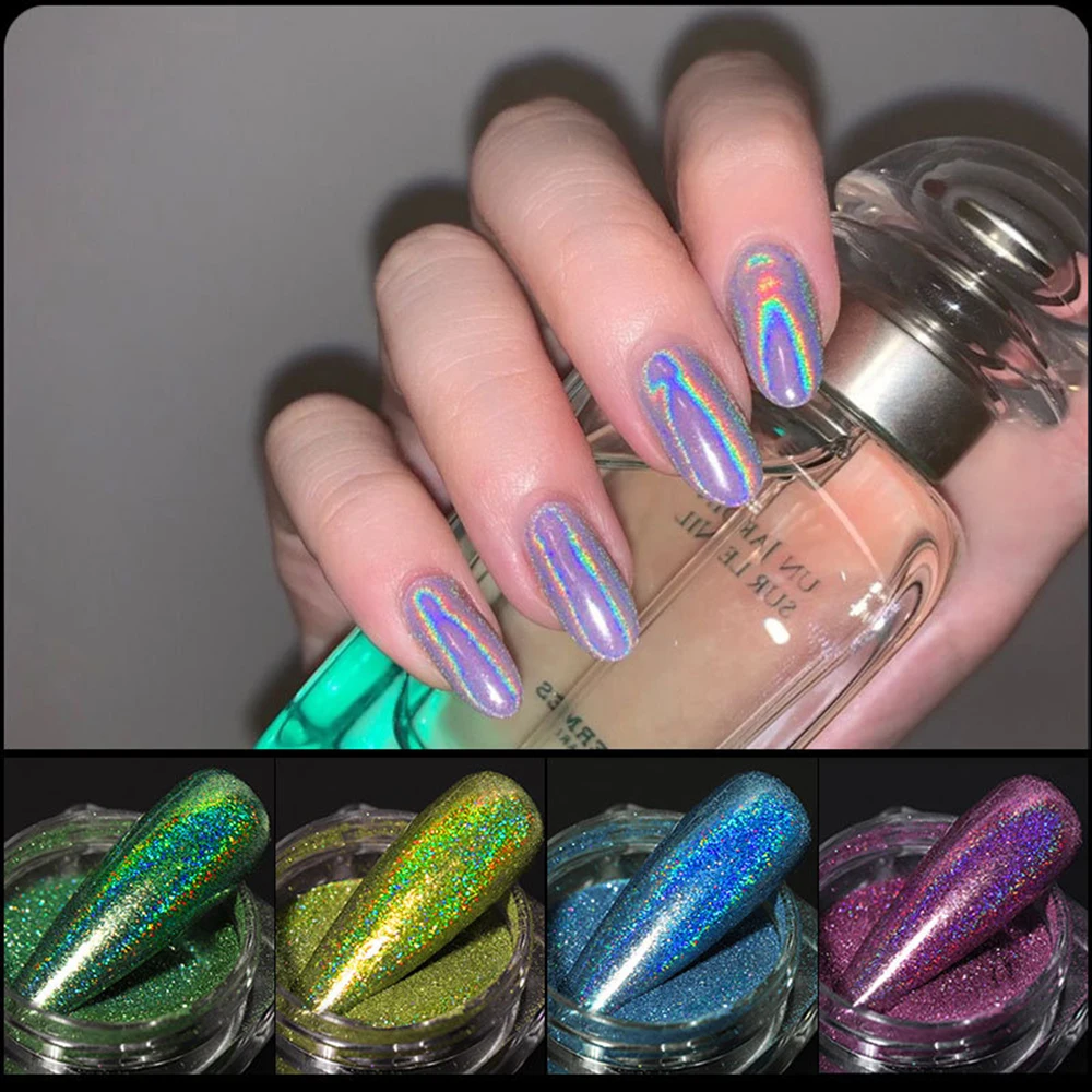

Manicure Nail Shine Powder Sparkly New Art Materials High Quality Aperture Laser Fine Art Glitter Sequins Gold Silver Accessorie