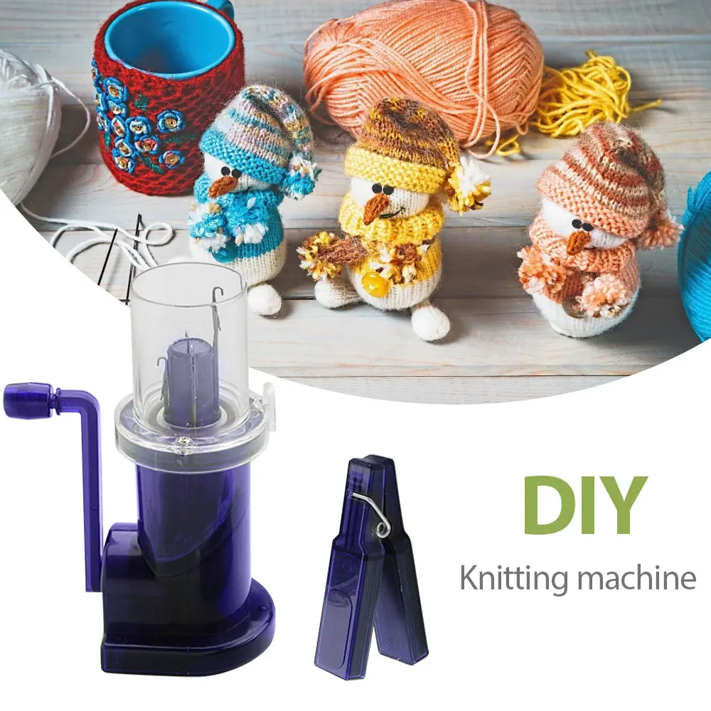 DIY Hand-operated Embellish-Knit Knitting Machine Spool Knitter