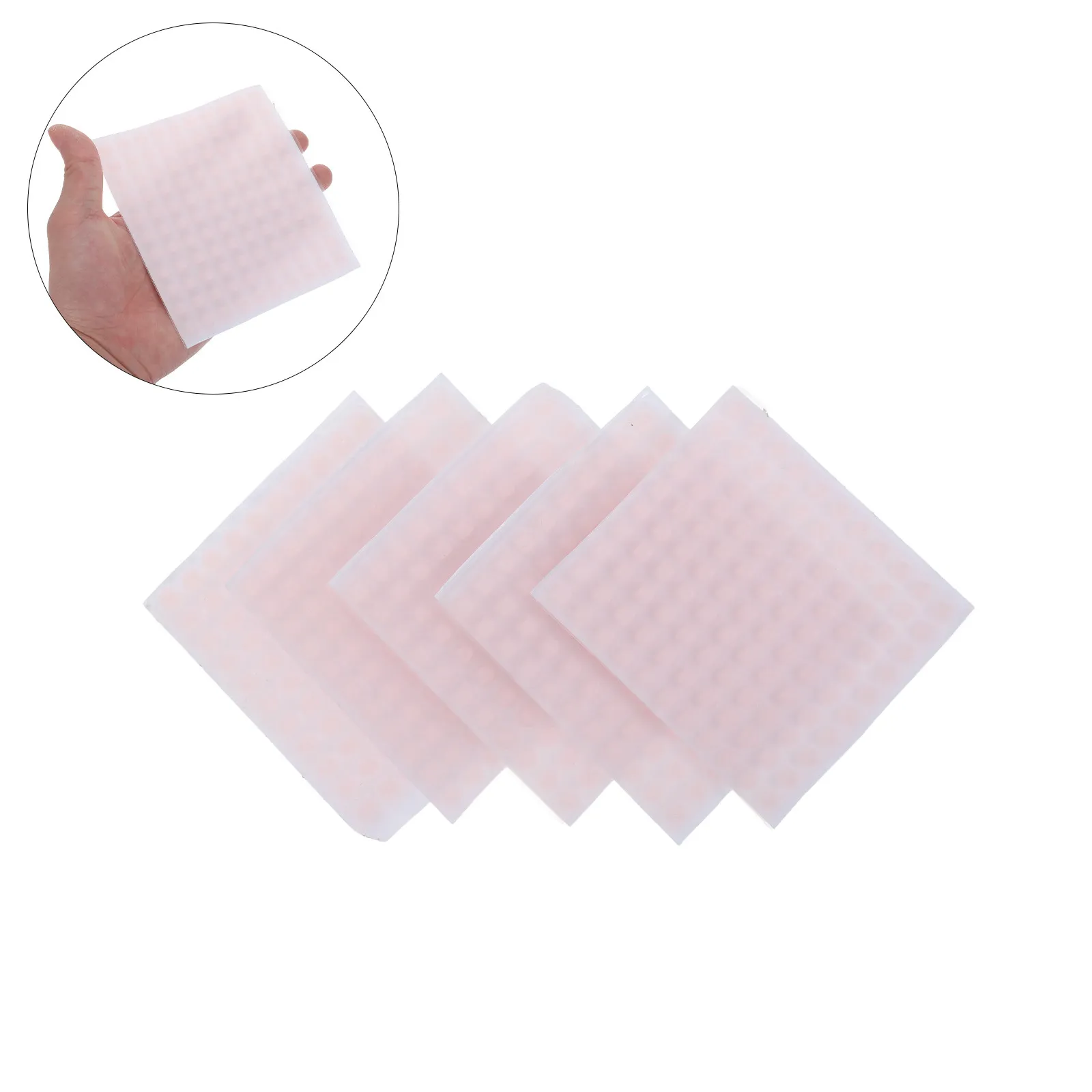 550Pcs 무소음 충돌 방지 실리콘 패드 보육실 문 캐비닛 서랍 가구 벽용 두꺼운 투명 범퍼 도트