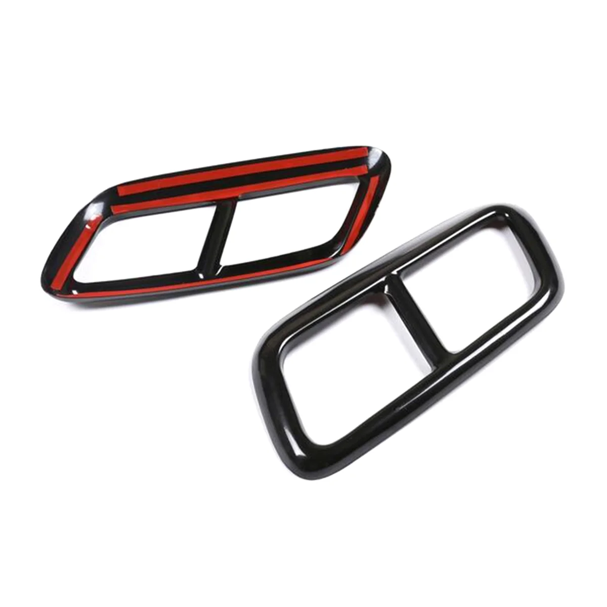 Car Tail Throat Trim for Range Sport-Exhaust Pipe Cover Tail Pipe Cover Trim Gloss Black