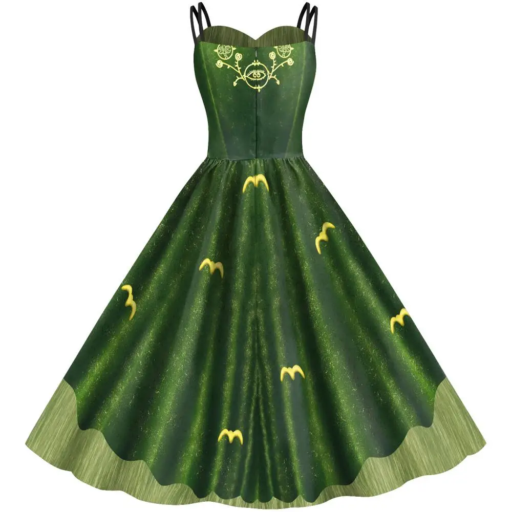 [You're My Secret] Hocus Pocus Witch Dress for Women Winifred Sanderson Mary Sarah Sister Cosplay Costume Adult Classic Dress