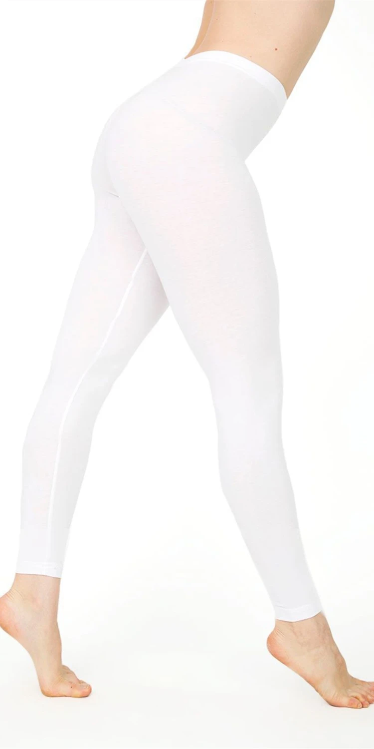 Women Cotton Leggings Casual Sport Fitness Leggings White Black Grey Solid Color Skinny Stretchy Pants leggins mujer