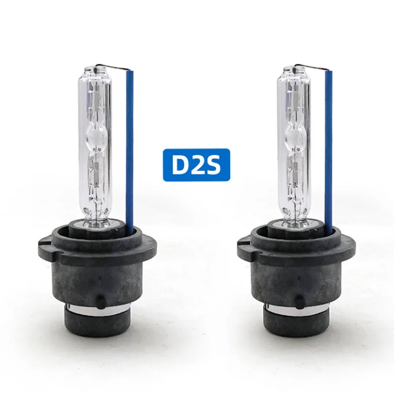 2PCS/Lot Car Headlight Bulb D2S D4S 4300K 6000K 8000K 10000K White hot selling HID Xenon lamp With Metal Bracket Protection