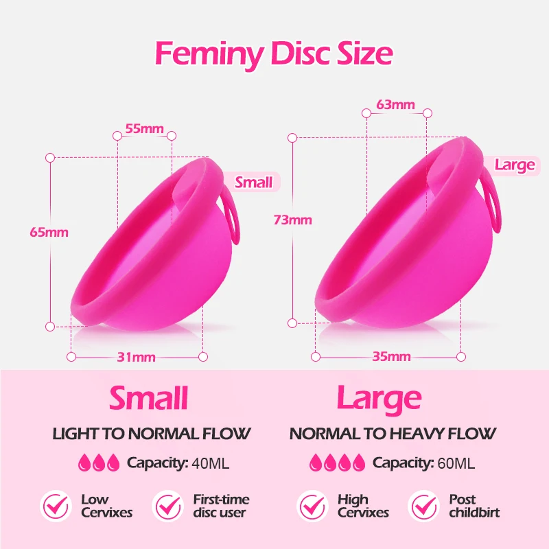 Soft Silicone Menstrual Disc – Reusable & Leak-Proof Period Protection
