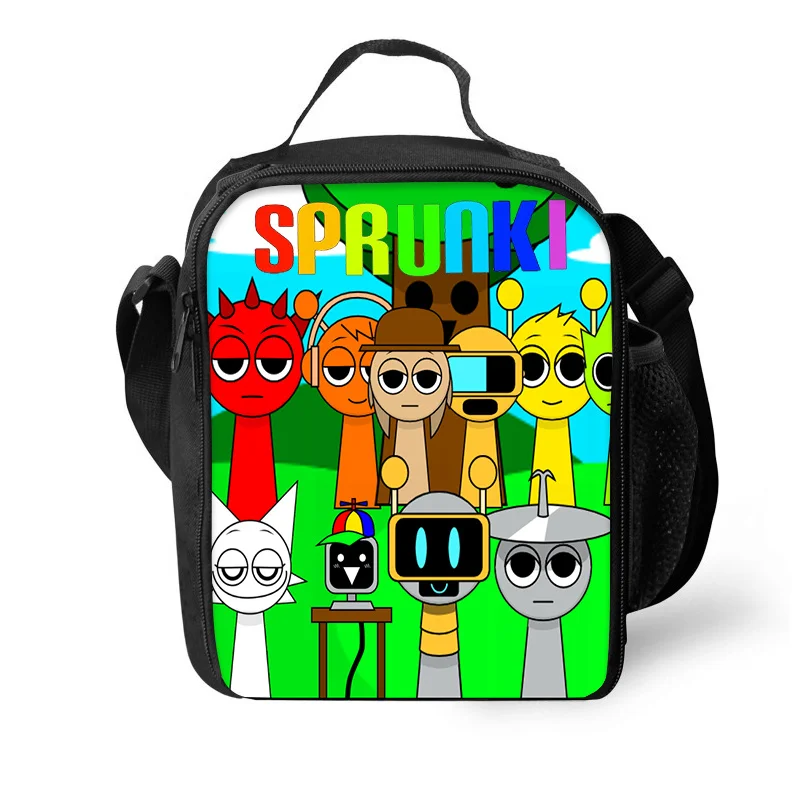 Lunch Bag Sprunki Insulated Thermal Bag Lunch Container Leakproof Tote Box Food Storage Bags for Boy Girls Best Gift lunch bag