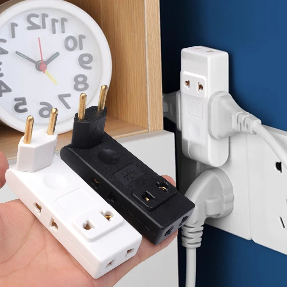 4 in 1 Wall Outlet Extension Eu Electrical Socket Travel Plug Protable Extended Socket 180 Degree Rotatable Power Converter