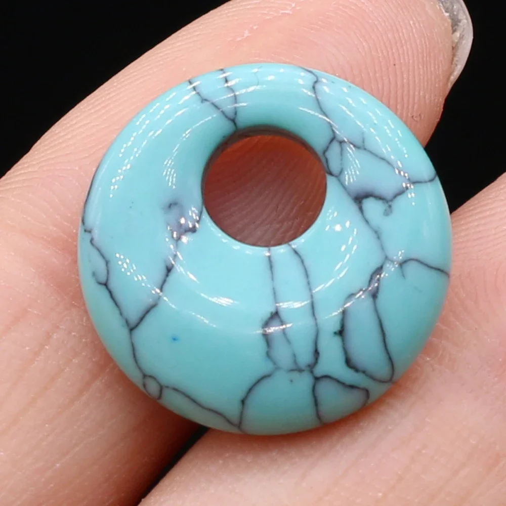 Natural Stone Beads Semi-precious Stones Round Big Hole Beads for Jewelry Making DIY Necklace Bracelet Earrings Accessories18mm
