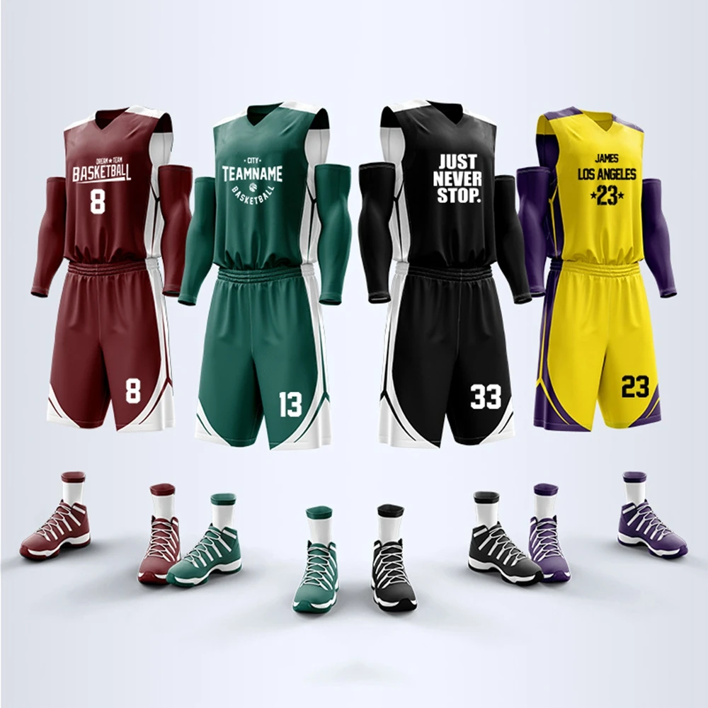 Basketball Uniform Customized Men And Women Team Game Training Uniform Sports Quick Drying Vest Jersey Double-sided Set Print