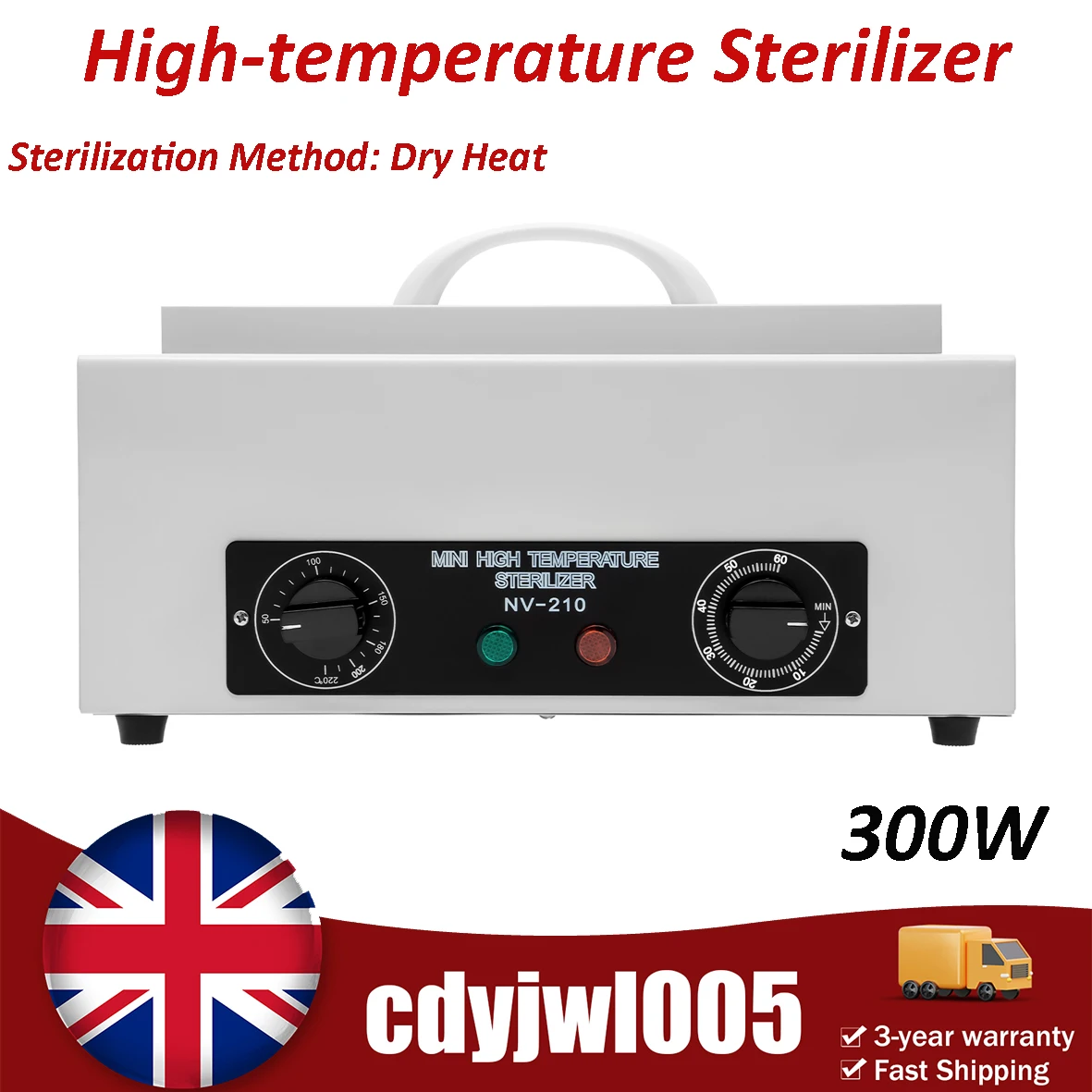 Elektrische Nail Art Ausruruntung Trocken Wtrunme Heisuxluft Sterilizzatore Fur Die Fuxpflege Nagel Desinfektion Mit Timer-Funktion Hohe