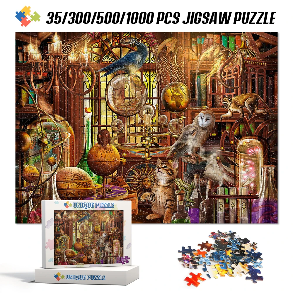 Magic Potion Jigsaw Puzzles 35/300/500/1000 Pieces Jigsaw Puzzles for Adults Anime Cartoon Educational Kids Toys for Children