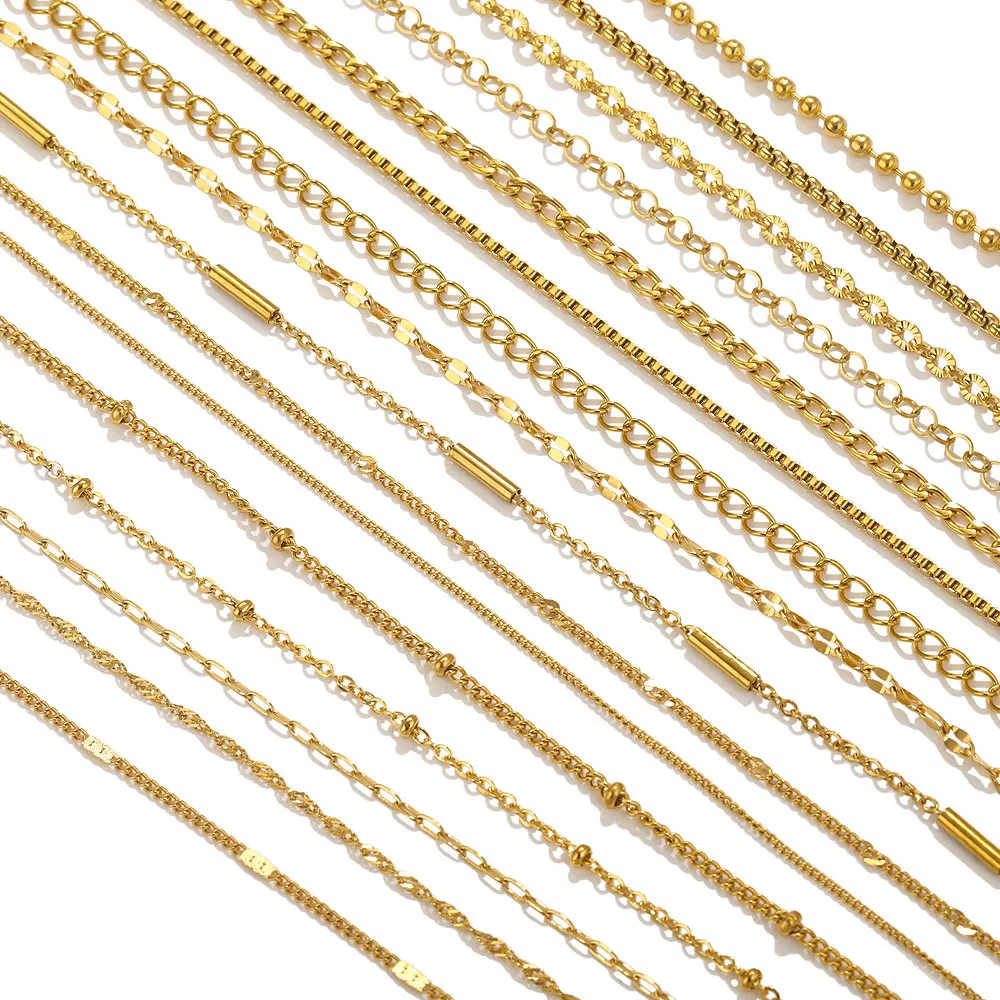 2m Lips Beads Chain – Stainless Steel Cable Chains for DIY Jewelry Making 4