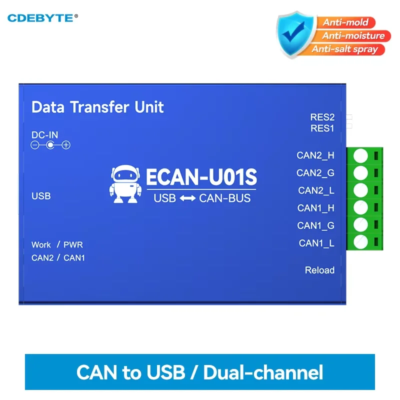 CAN to USB 변환기 CAN2.0 디버거 버스 분석기 CAN-BUS 양방향..