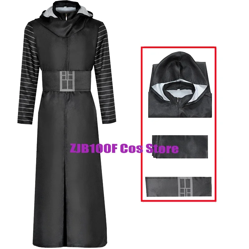 

Костюм для косплея аниме Кайло Рен, мужская толстовка с капюшоном, плащ, шарф, фантазийные костюмы на Хэллоуин, костюм для ролевых игр для мужчин и детей