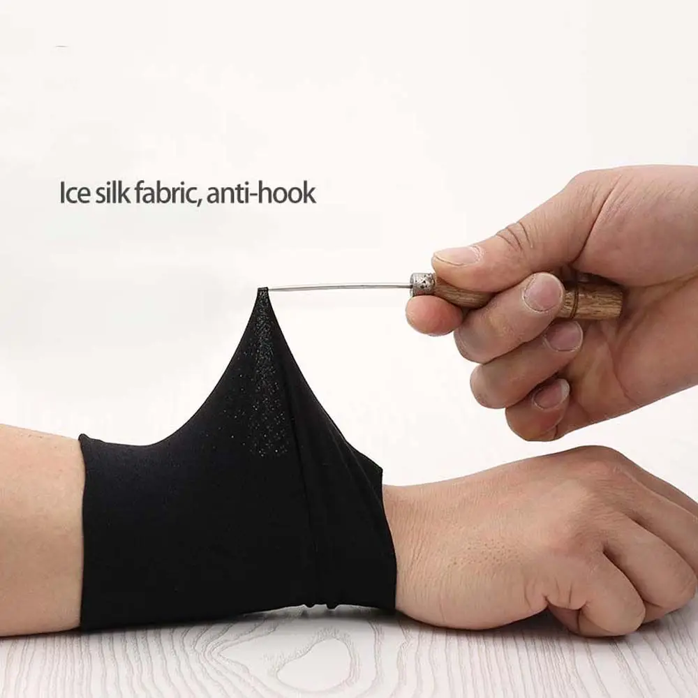 Elastic Wrist Cover Solid Color Unisex Cooling Sleeves Ice Silk Sleeves Cycling Arm Sleeves Sports Wristband Sunscreen Wrist
