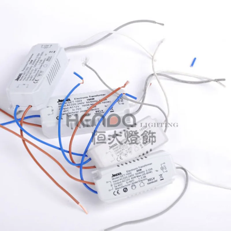 Wholesale JINDELI — transformateur électronique ac 220v à ac 12v, 160W,  pour G4, halogène, perles de lampe, transformateurs d'éclairage CE From  m.alibaba.com