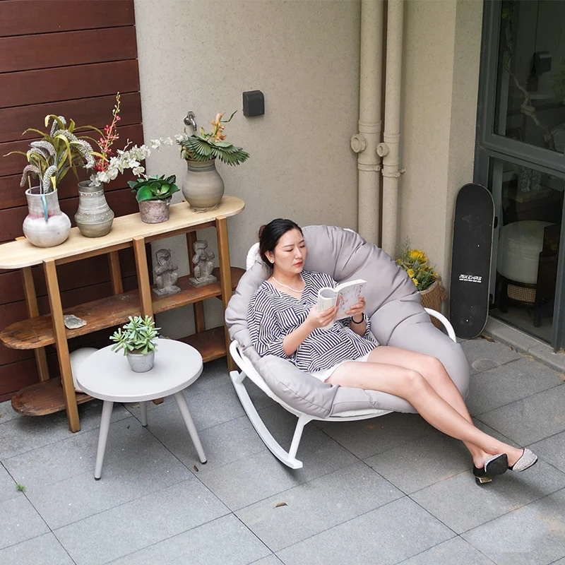 Outdoor Rattan Garden Portable Folding Stool Beach Chairs Sets Swings Chair Casting Terrace Armchairs Wooden Offers Furniture