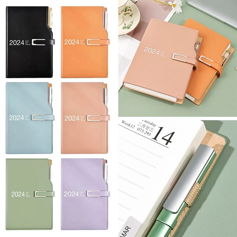 

2024 Notebook A6 Agenda Notepads Weekly Monthly Planner Diary Note Books Office Schedule Stationery