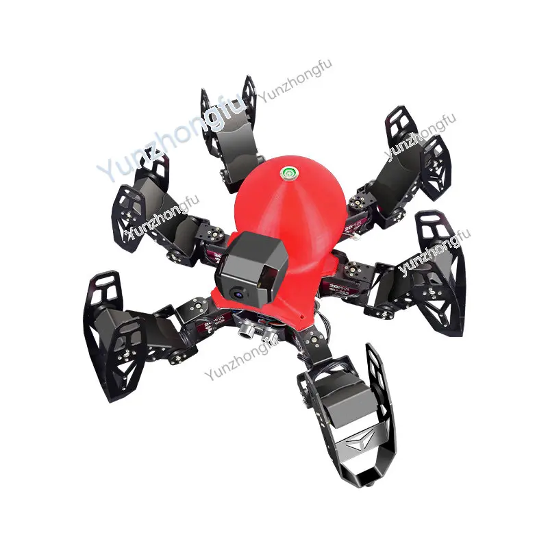 

Малиновый Pi многоногий робот для обработки 6-ногий Bionic Spider ИИ визуальный Интеллектуальный программируемый Обучающий набор