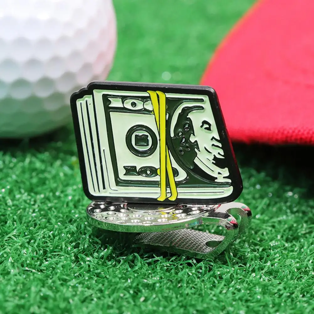America Cash Golf Ball Marker Magnetic Golf Hat Clip Men Women Golfer Hats Pants Bags Visors Belts Metal Clip Accessories