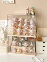 Blind Box Storage Display Stand Acrylic Transparent Lego Hand-made Decoration Display Cabinet for POPMart Dust-proof Display Box 1