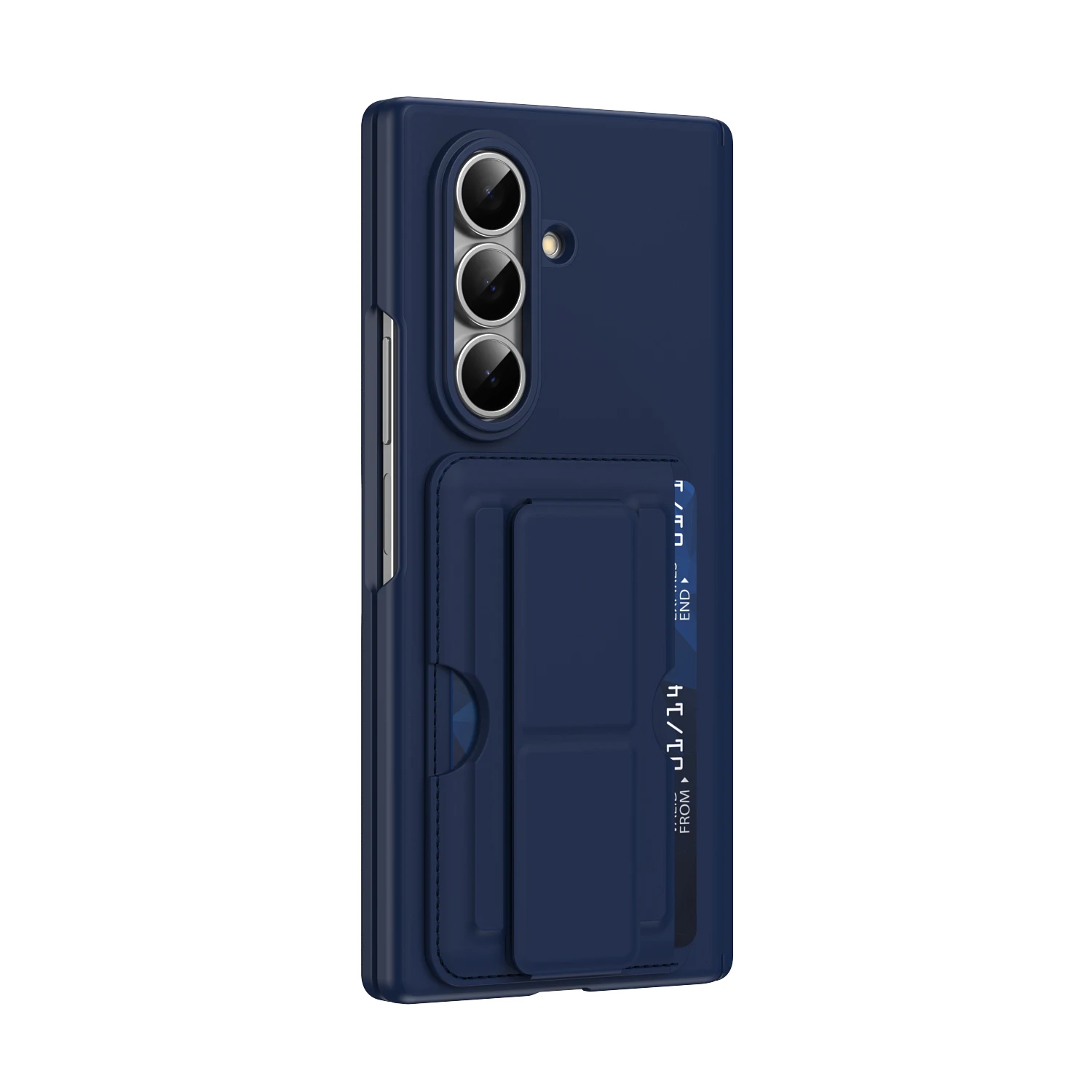 Premium Foldable Phone Case with Strap Stand & Card Slot - Anti-Drop Hinge Protection