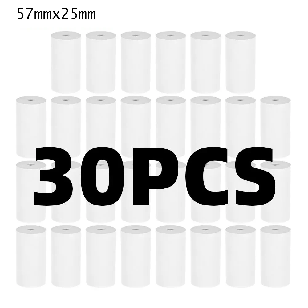 57*25mm Thermal Paper Printing Paper Instant Camera Refill Paper 5/10/15/20 for Children Camera