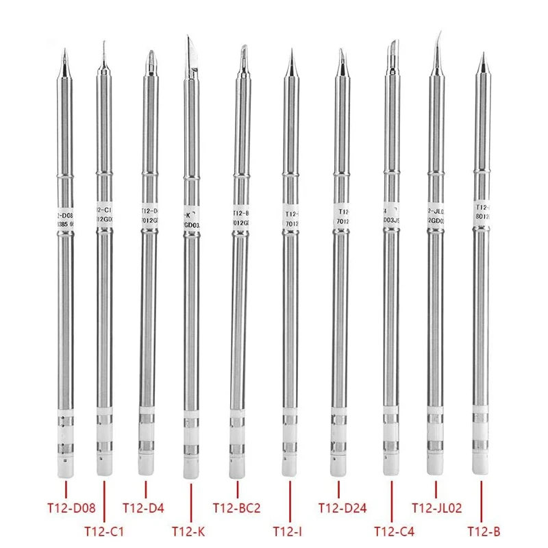 T12 Soldering Solder Iron Tips T12 Series For Hakko FX951 STC AND STM32 OLED Soldering Station Electric