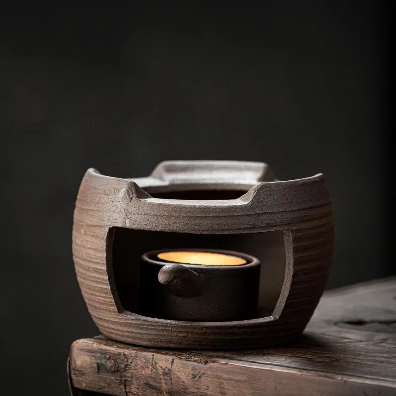 

Vintage Ceramic Candle Warmer Tea Stove Hotel Restaurant Household Teapot Trivets Wine Warmer Furnace Candle Holder Heating Base