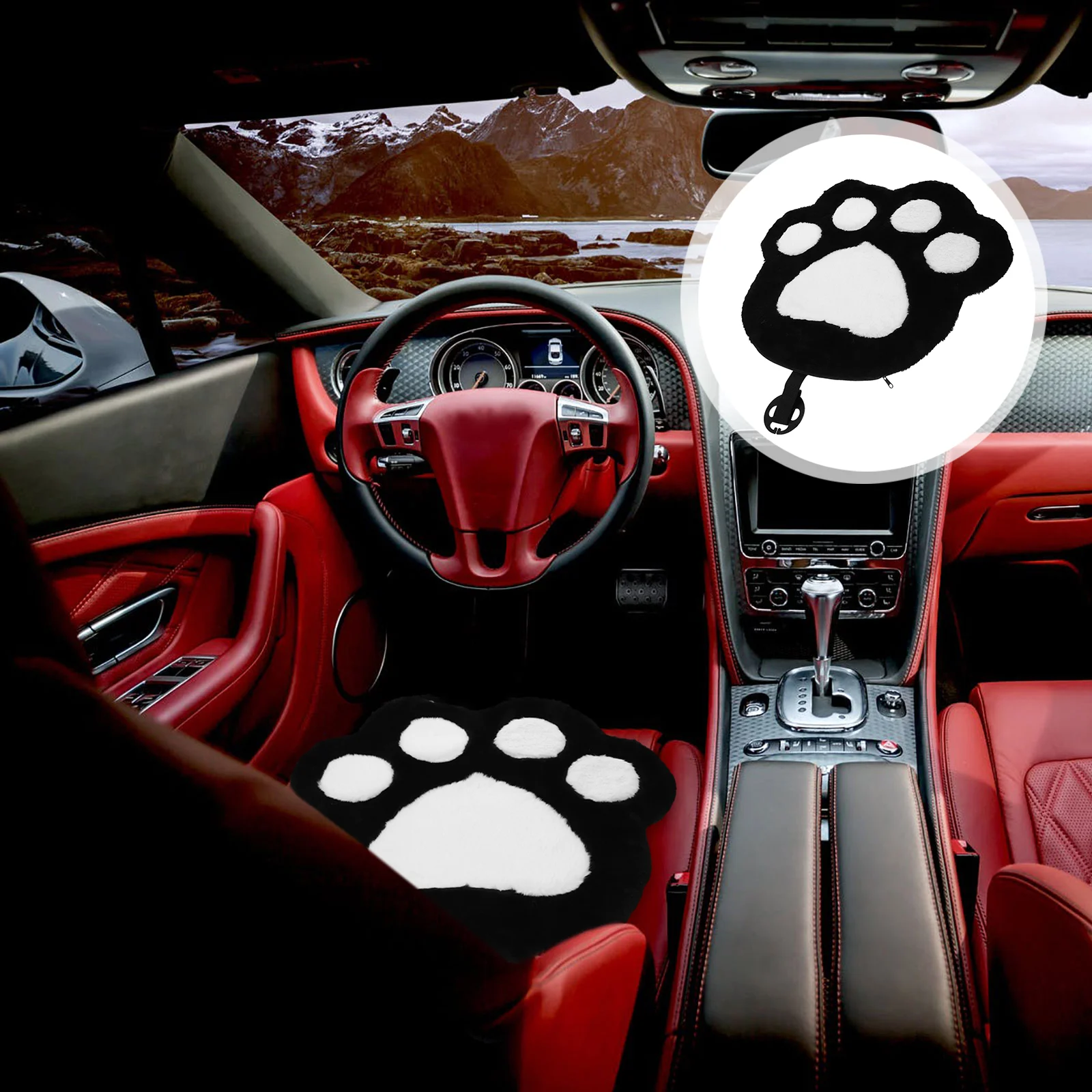 

Cat Claw Car Seat Cushion Office Chair Cushions for Chairs Paw Seats Lovely Plush Winter Mat