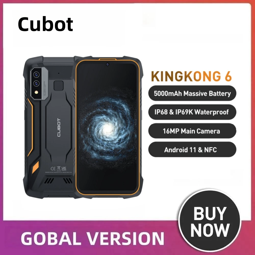 Cubot KingKong Mini 3 4.5 MINI Cellphones Octa-Core 20MP Camera 3000mAh  Battery Smartphone 6GB+128GB Dual SIM NFC Rugged Phone