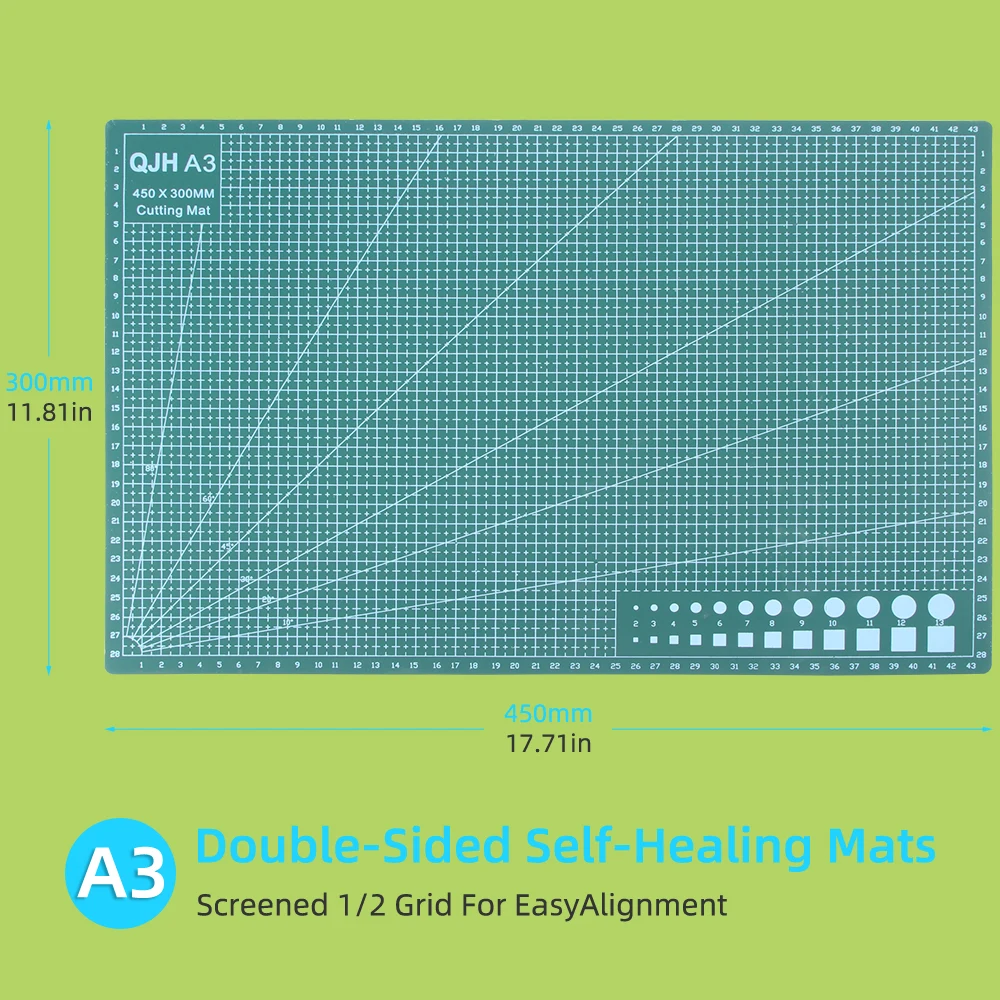 Cutting Mat Self-Healing Board 9 x 7-1/2 Craft Hobby Art Supplies Double  Sided