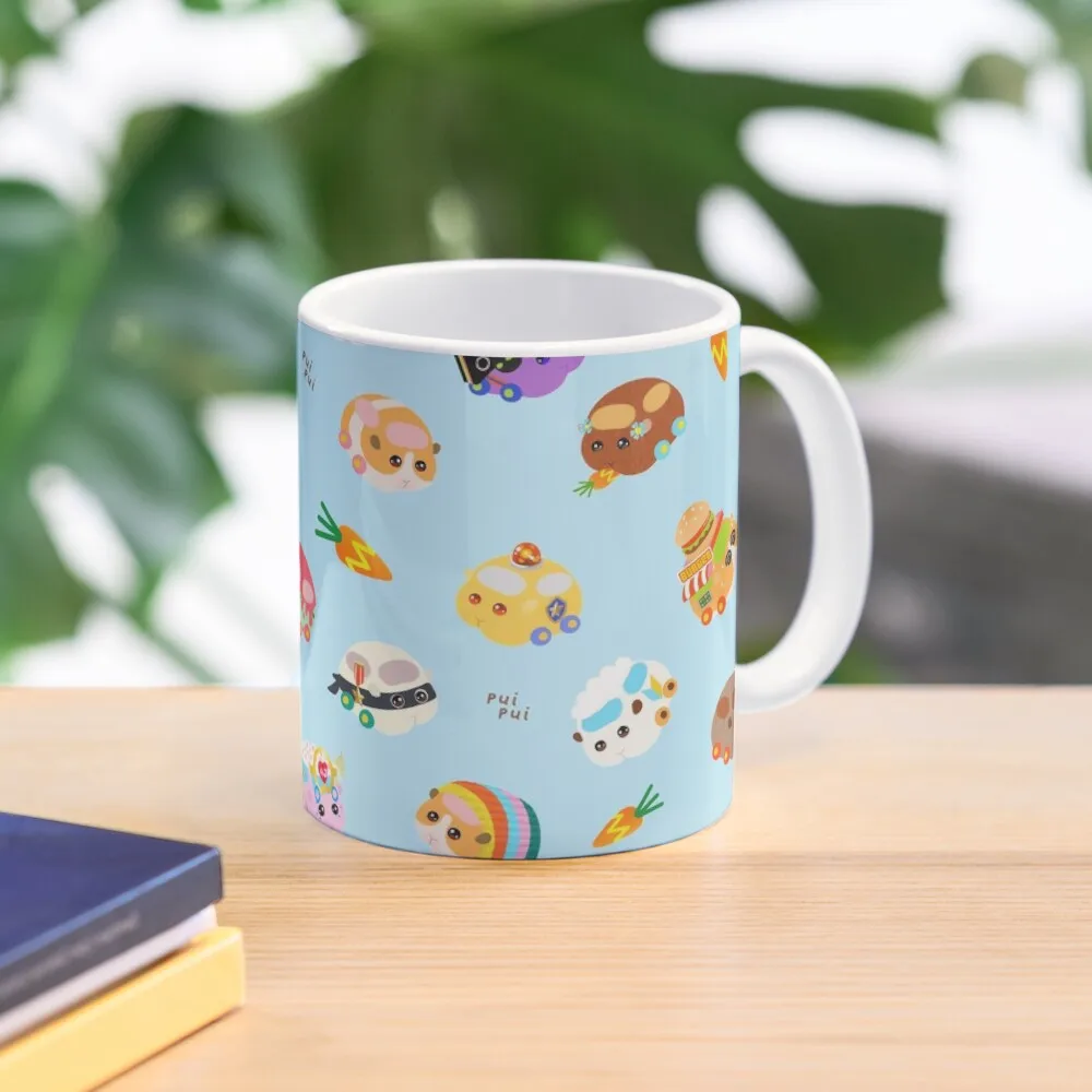 

Pui Pui Molcar Assorted Characters Toss Design - Blue Coffee Mug Cups Of Original Breakfast Cups Thermal Thermo Cups For Mug