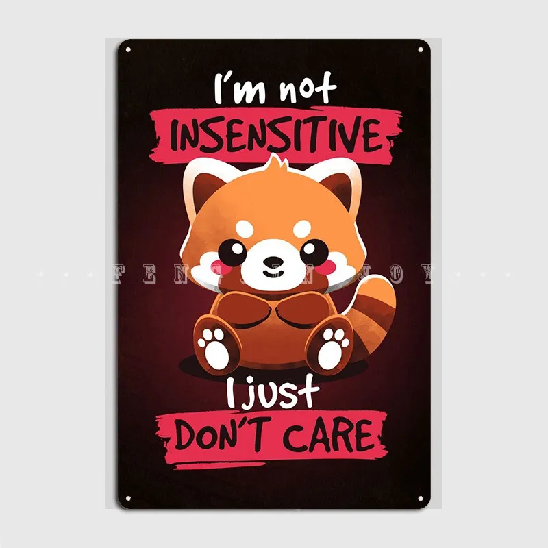 

Нечувствительные красные плакат панды металлическая фотография клубный бар ретро Настенный декор оловянный знак плакат