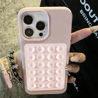 Luxury 3D Suction Cup Stand Litchi Pattern Phone Case For iPhone 17 16 15 14 Pro Max Plus 11 12 13 Pro Max X XR XS 16E Cover