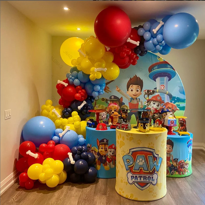 136 Stück Paw Patrol Ballon Chase Skye Marshall Schuttballon Kindergeburtstag Partyzubehör Foto Requisite Home Decor Babyparty