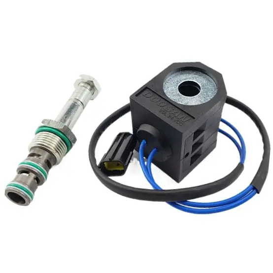 

Катушка соленоидного клапана экскаватора для Doosan Daewoo Dh Dx55 Dx150 Dx215 Dx225 Dx300-5/7/9, катушка соленоидного клапана ведущего предохранительного замка