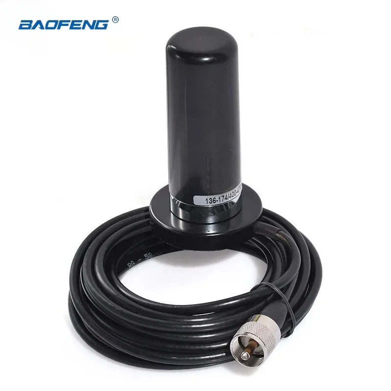 

Small Steel Gun Antenna PL-259 Magnetic Base External Mobile Car Radio Antenna 144/430MHz UHF/VHF Dual Band Antenna Aerial 9cm