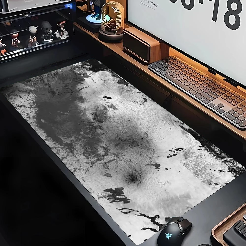Grey Series XXL Gaming Desk Mat - Large 900x400mm Overlock Mouse Pad