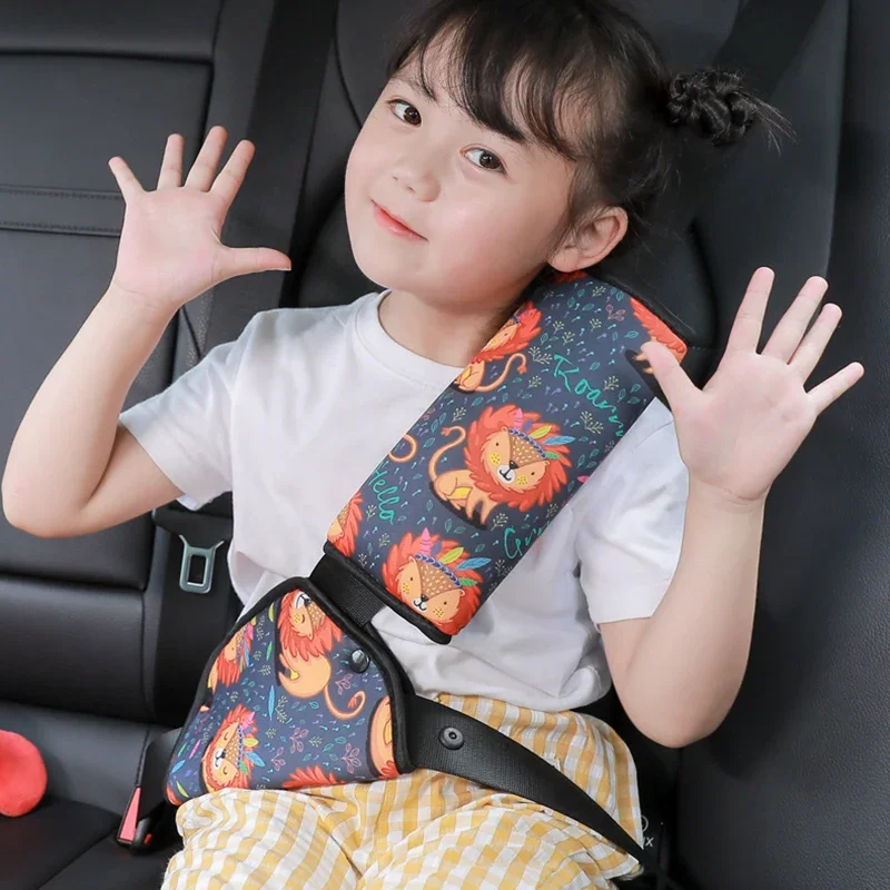 Support de réglage de ceinture de sécurité de voiture, housse de rembourrage  de ceinture de sécurité pour bébé, enfant, enfants, anti-cou, kit de  coussin initié au positionnement - AliExpress