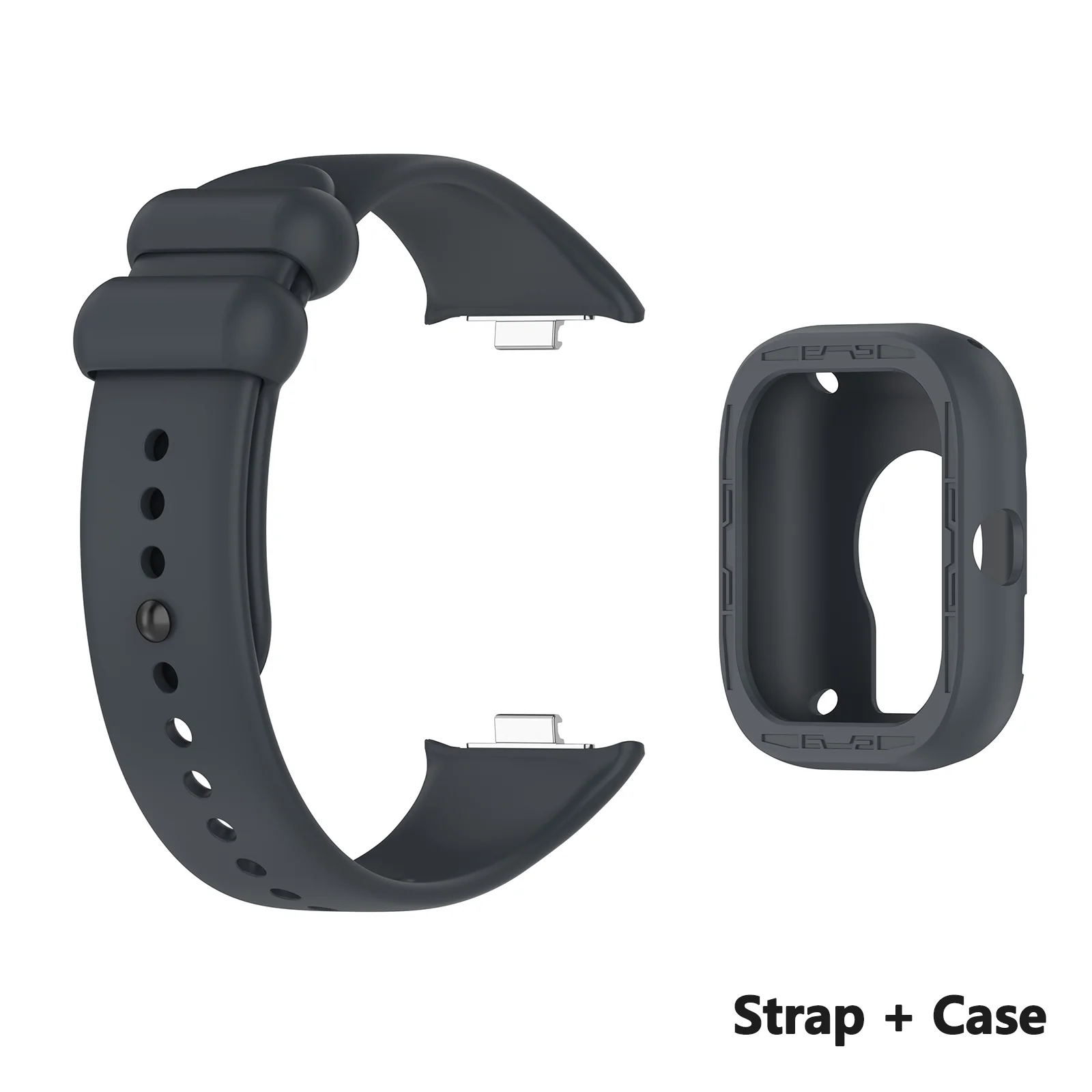 Soft Silicone Sports Watch Band and Protective Case