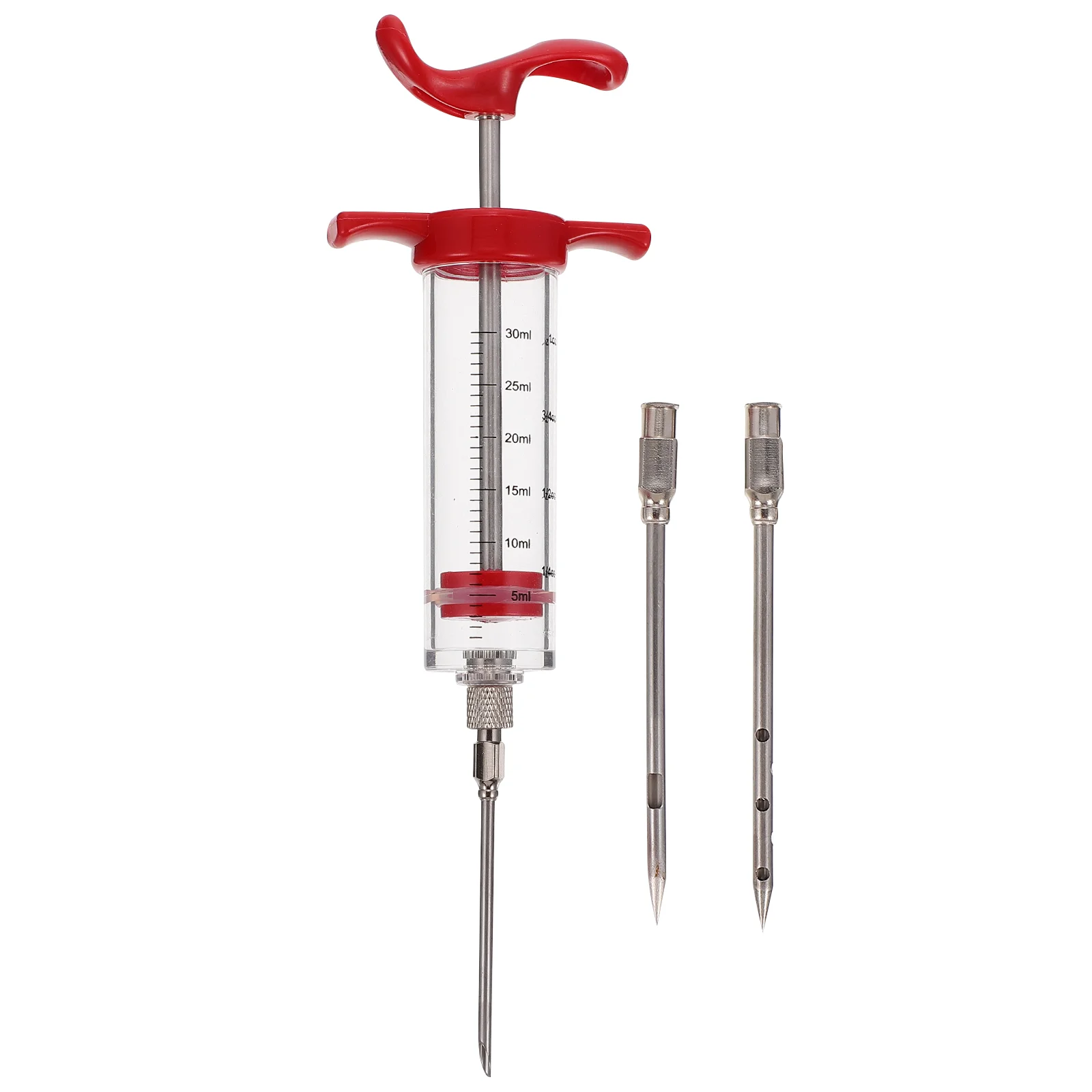Turkey Syringe Meat Injector Marinade Stainless Steel 304 Acrylic Seasoning Injection Tool Spice