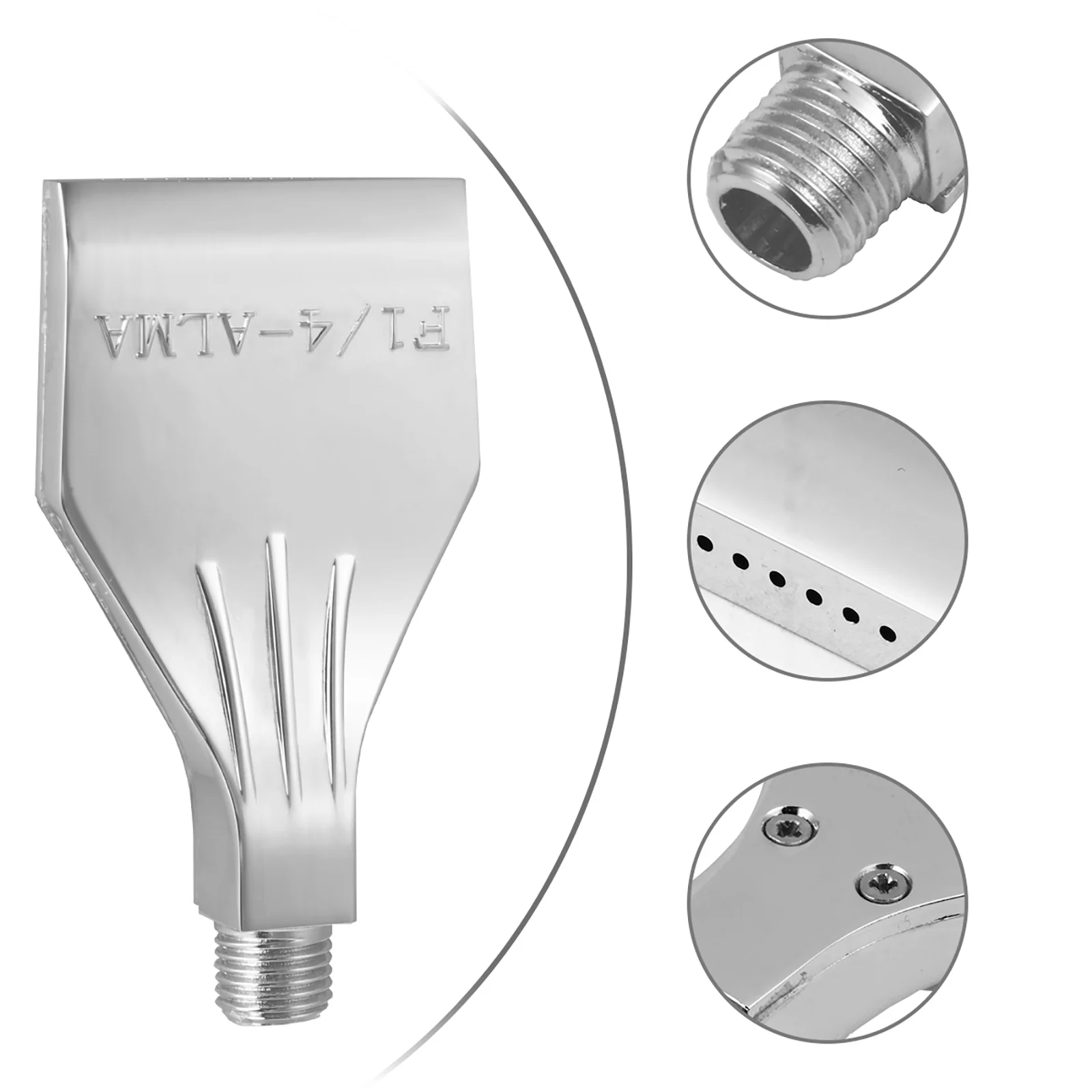 

Nozzle Air Blower Flat Blow Thread Cooling Male Alloy Machine Accessory Wind Aluminum Parts Spray Off Tip Accessories Gas Metal