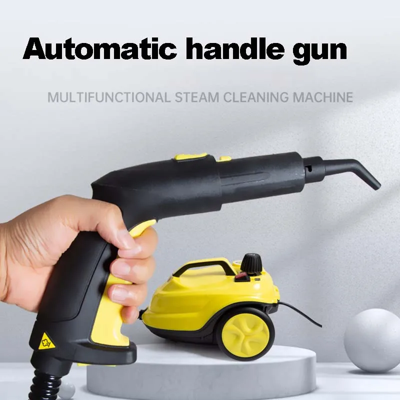 

Yellow/Red 110V-220V Multi-function High Temperature Pressurized Steam Cleaner 2000W 2.1L Canister-Type Car Cleaning Tools