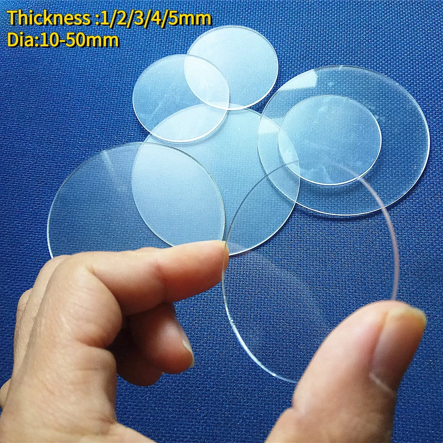 Feuilles acryliques transparentes, plaque en plexiglas, disque rond,  panneau transparent pour bricolage, décoration de gâteau, cuisson, cadre  photo, affichage Thk 1 ~ 10mm - AliExpress